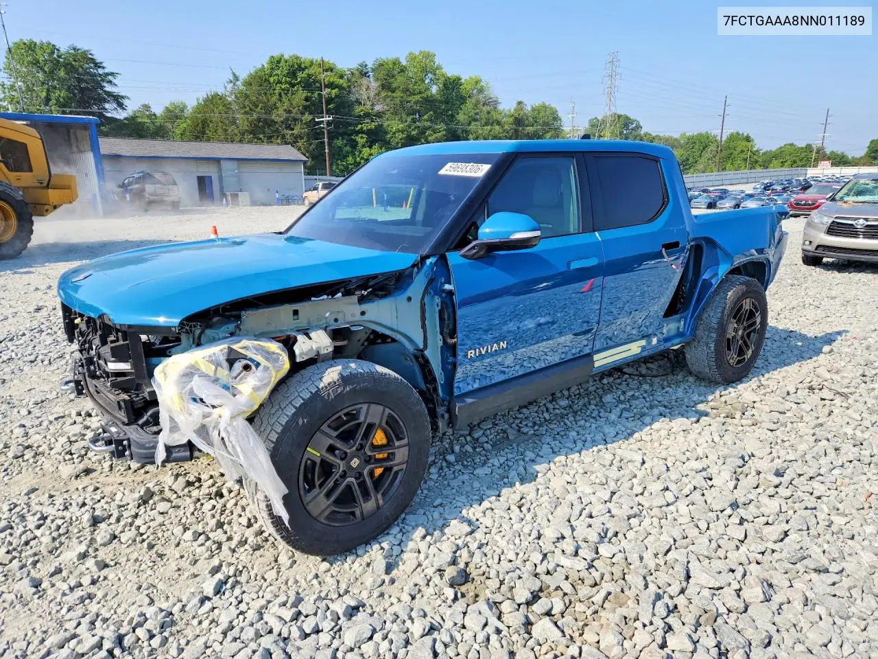 2022 Rivian R1T Adventure VIN: 7FCTGAAA8NN011189 Lot: 59698306