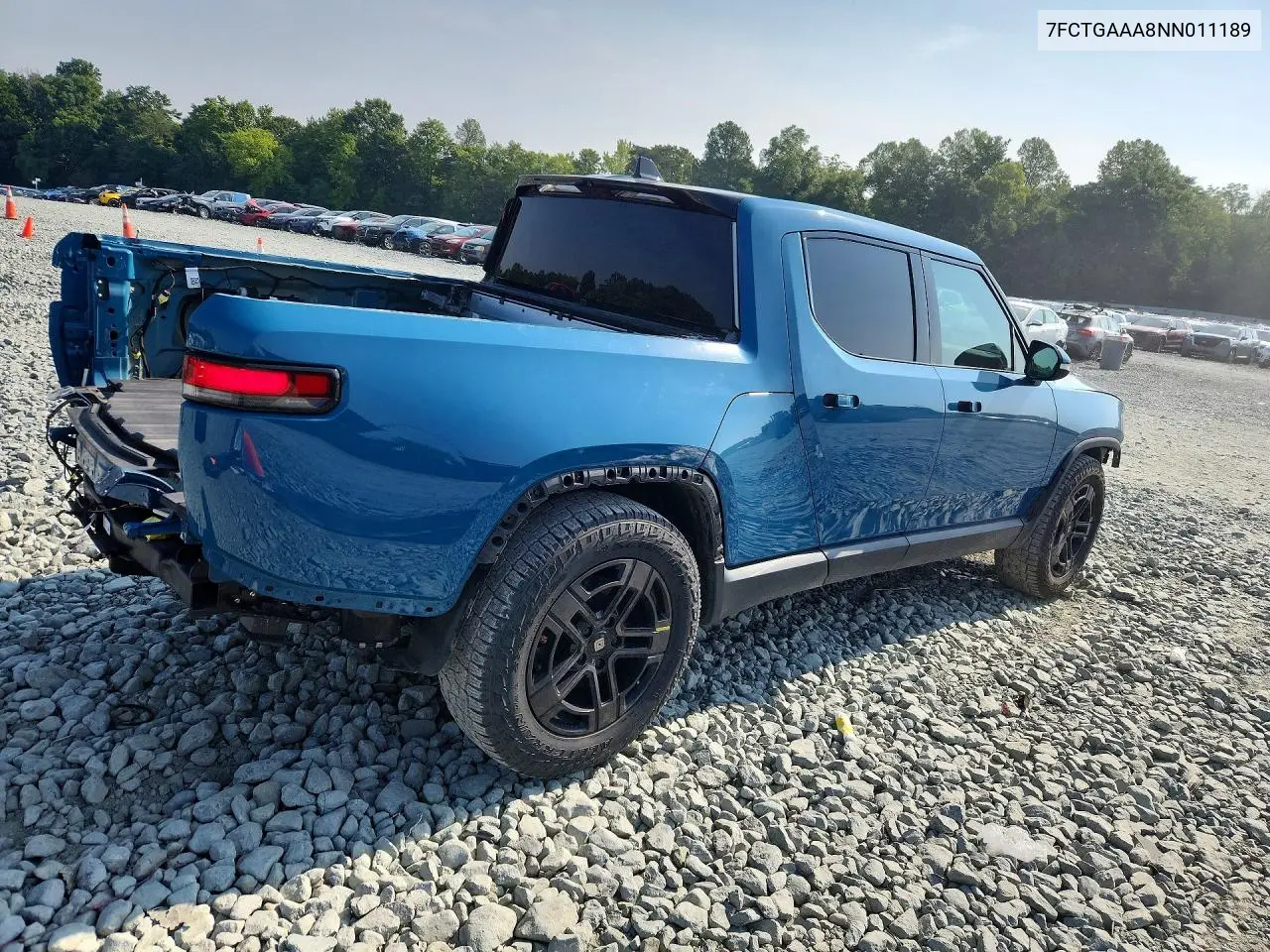 2022 Rivian R1T Adventure VIN: 7FCTGAAA8NN011189 Lot: 59698306