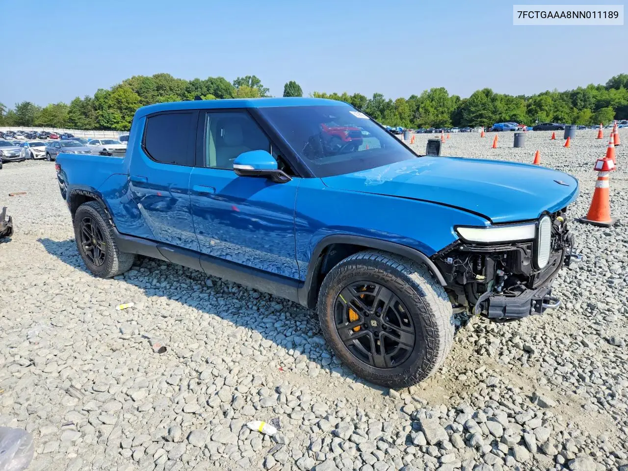 2022 Rivian R1T Adventure VIN: 7FCTGAAA8NN011189 Lot: 59698306
