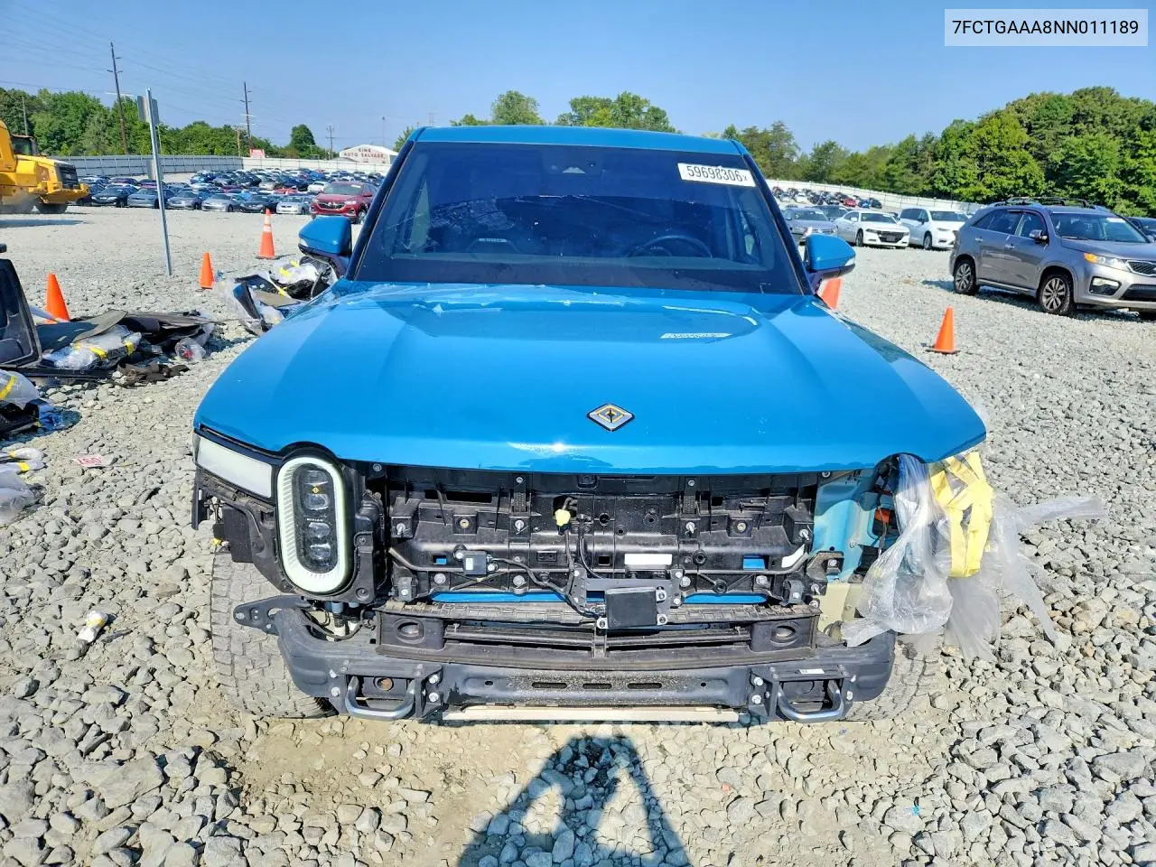2022 Rivian R1T Adventure VIN: 7FCTGAAA8NN011189 Lot: 59698306