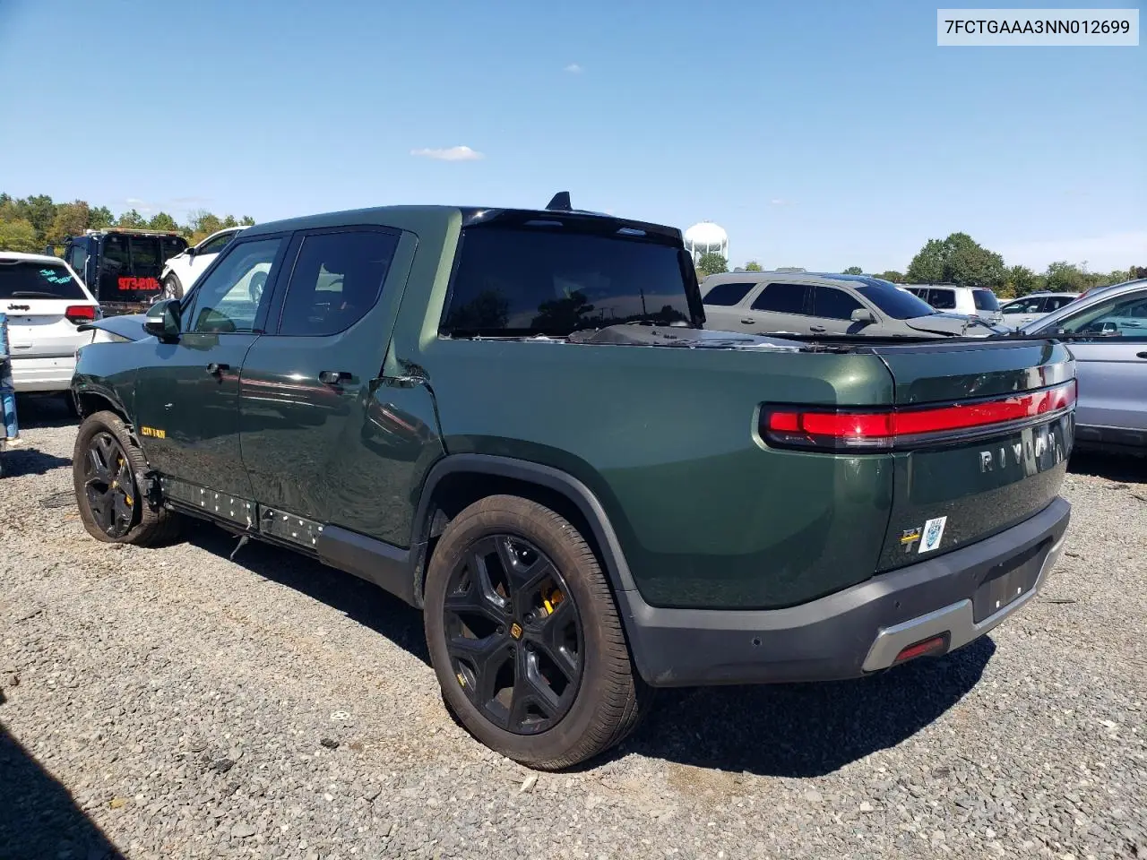 2022 Rivian R1T Adventure VIN: 7FCTGAAA3NN012699 Lot: 71674685