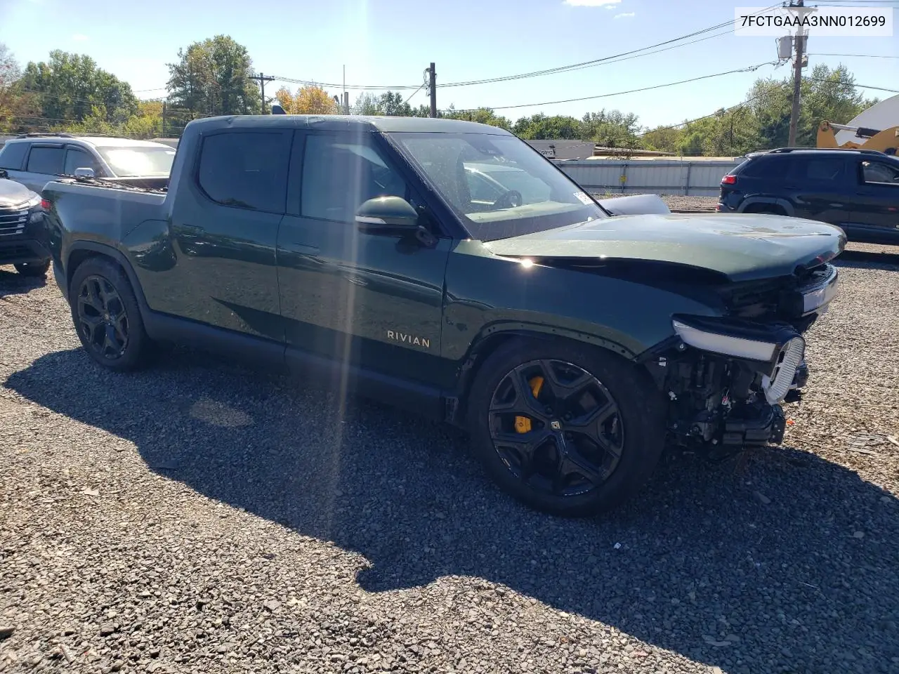 2022 Rivian R1T Adventure VIN: 7FCTGAAA3NN012699 Lot: 71674685