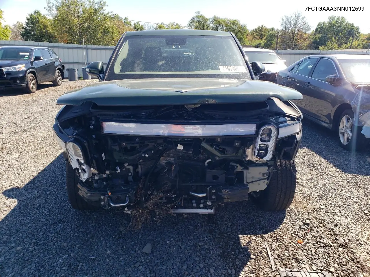 2022 Rivian R1T Adventure VIN: 7FCTGAAA3NN012699 Lot: 71674685