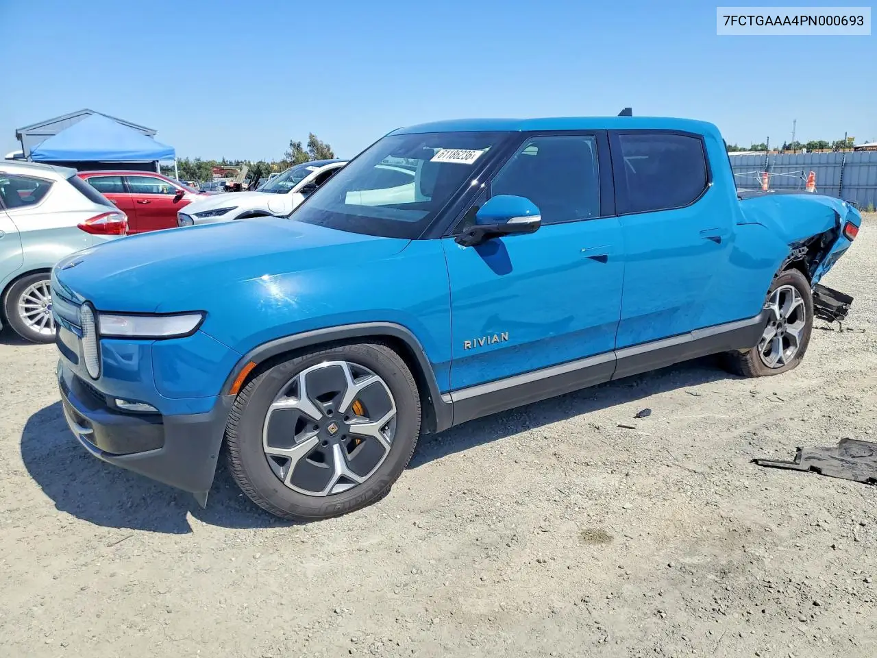 2023 Rivian R1T Adventure VIN: 7FCTGAAA4PN000693 Lot: 61186236