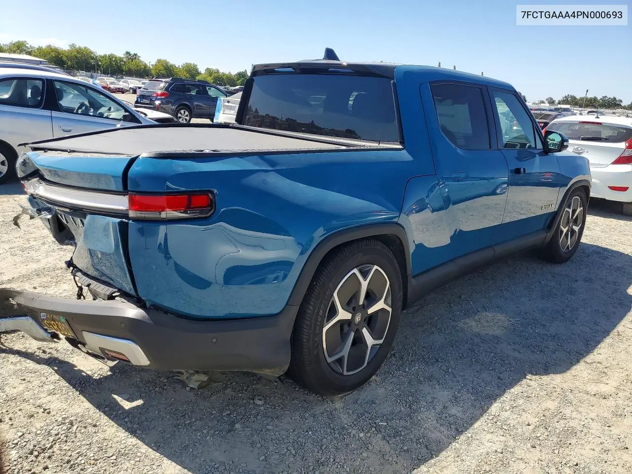 2023 Rivian R1T Adventure VIN: 7FCTGAAA4PN000693 Lot: 61186236