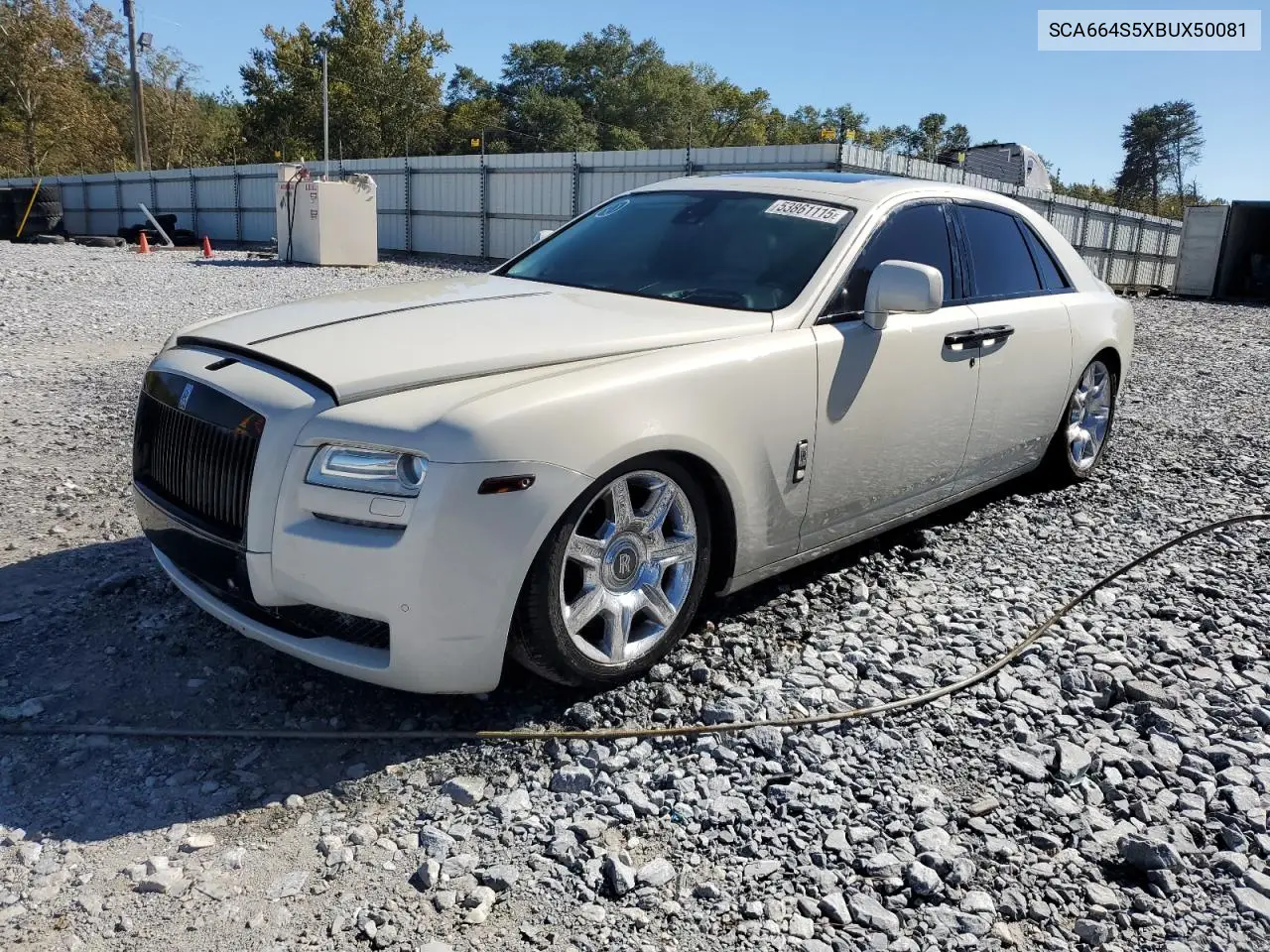 2011 Rolls Royce Ghost VIN: SCA664S5XBUX50081 Lot: 52546636