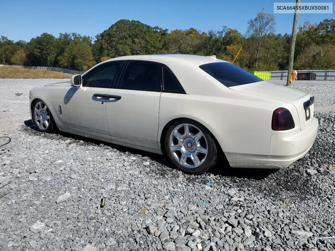 2011 Rolls Royce Ghost VIN: SCA664S5XBUX50081 Lot: 52546636