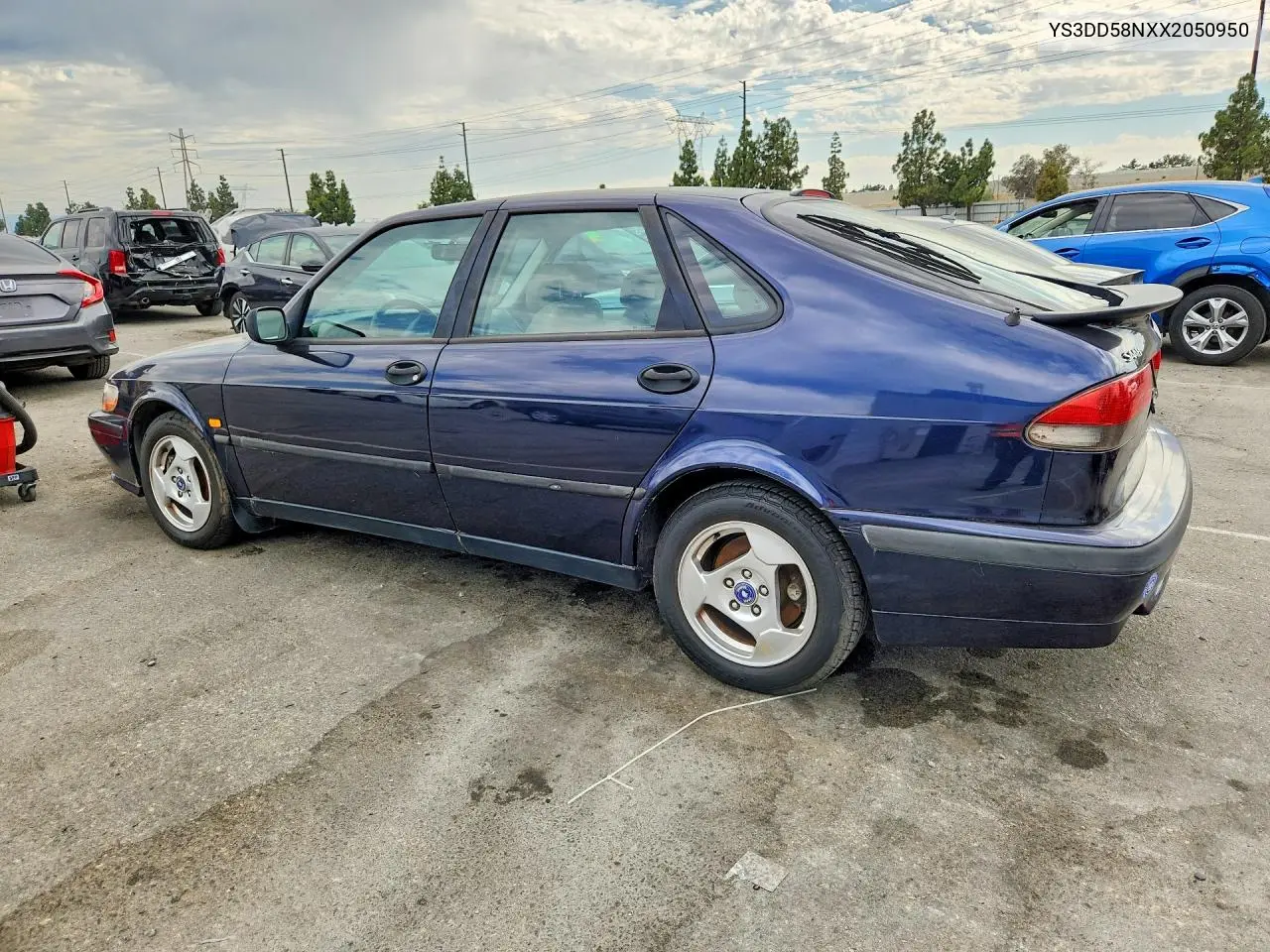 1999 Saab 9-3 S VIN: YS3DD58NXX2050950 Lot: 58323086