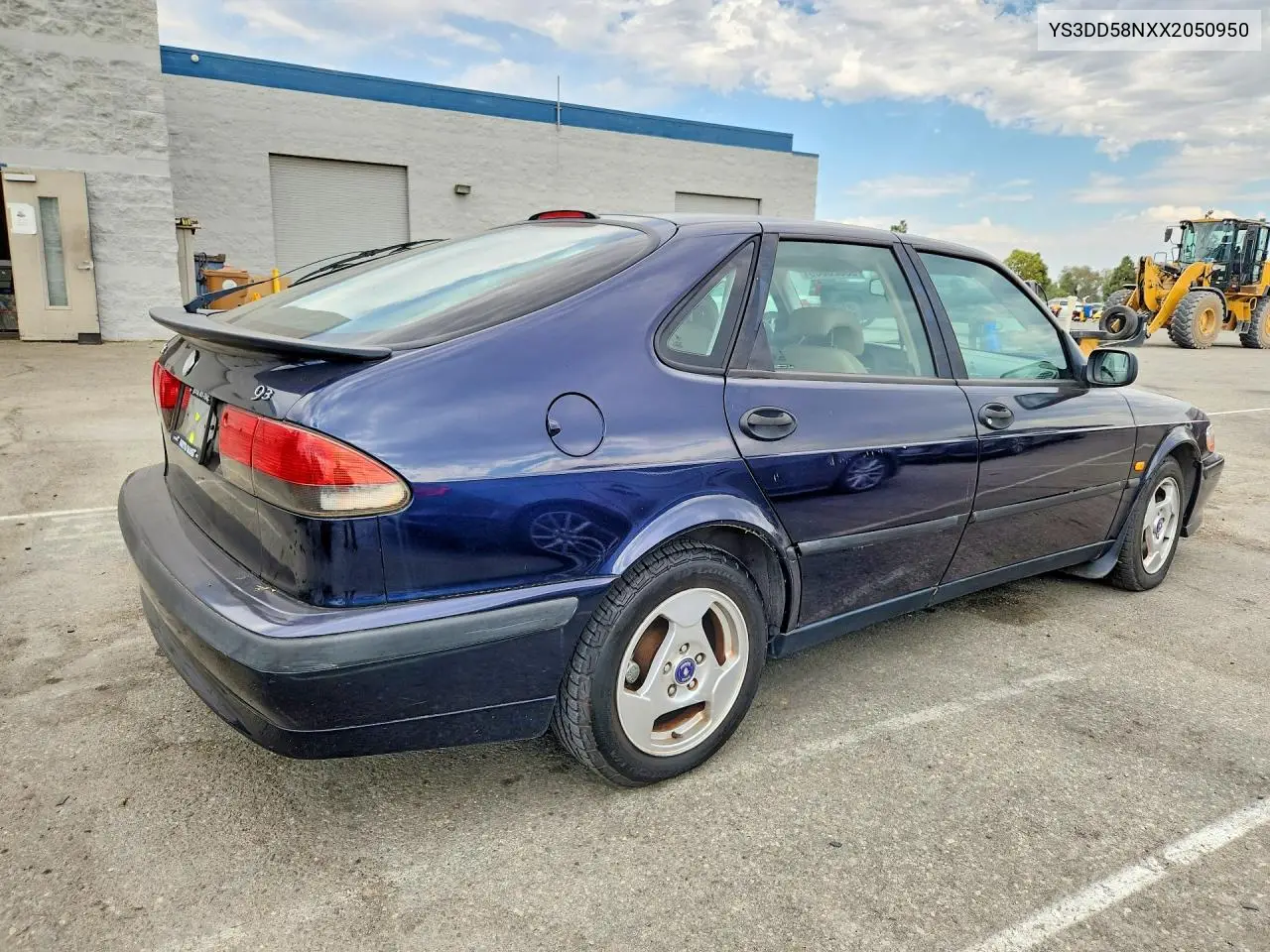 1999 Saab 9-3 S VIN: YS3DD58NXX2050950 Lot: 58323086