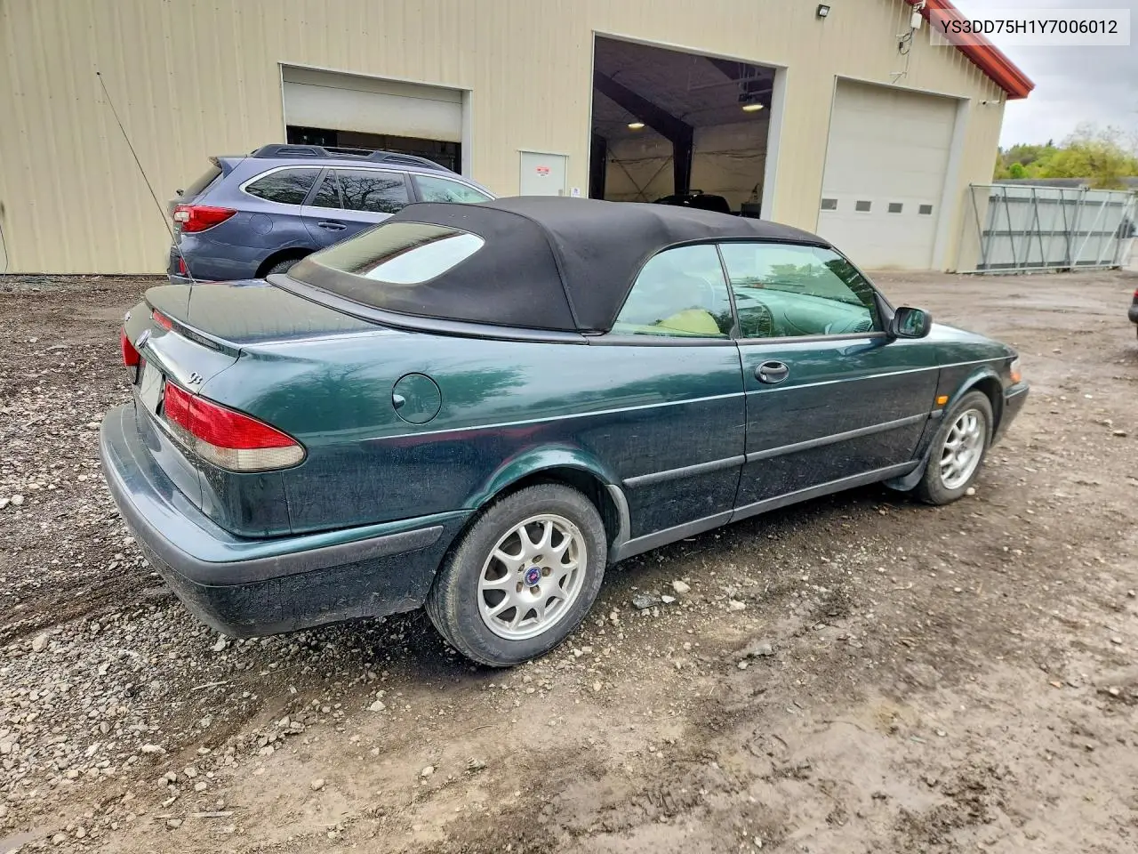 2000 Saab 9-3 VIN: YS3DD75H1Y7006012 Lot: 53423086