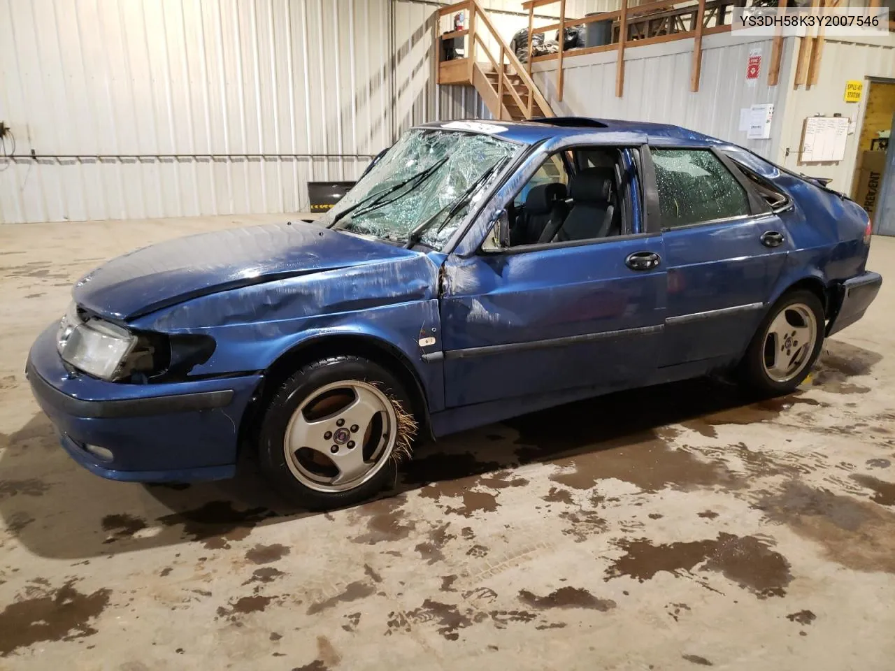 2000 Saab 9-3 VIN: YS3DH58K3Y2007546 Lot: 69401424