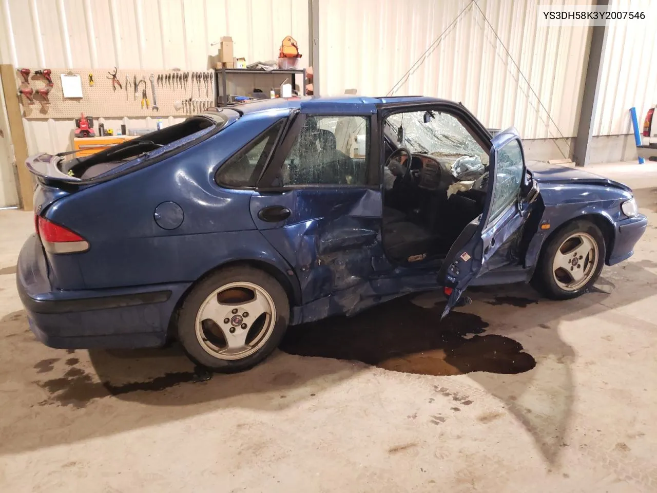 2000 Saab 9-3 VIN: YS3DH58K3Y2007546 Lot: 69401424