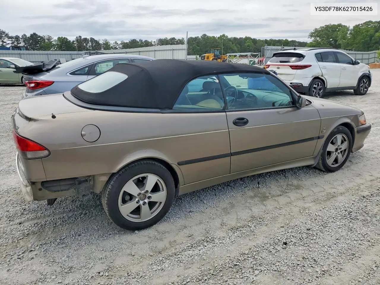 2002 Saab 9-3 Se VIN: YS3DF78K627015426 Lot: 51852656