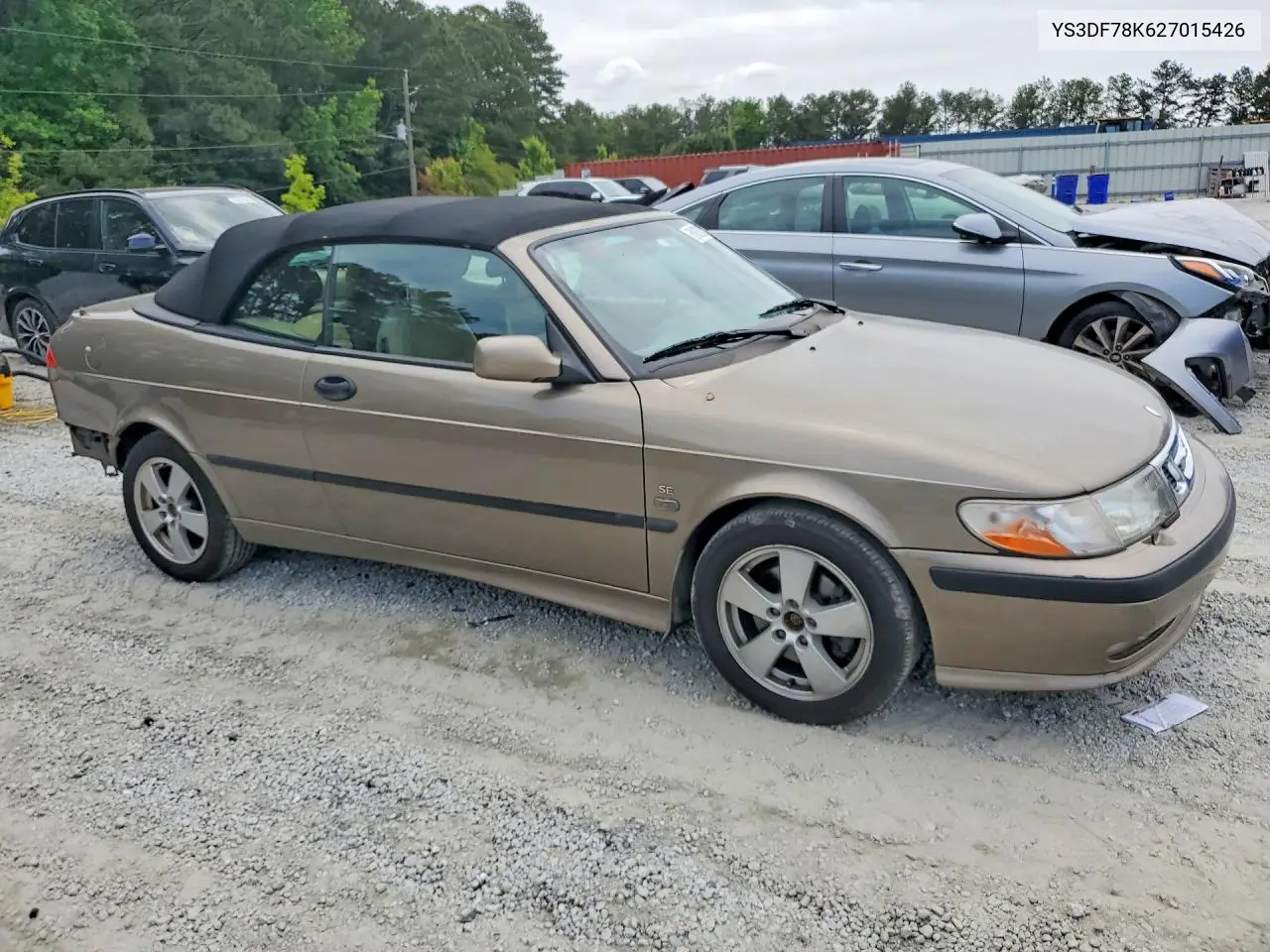 2002 Saab 9-3 Se VIN: YS3DF78K627015426 Lot: 51852656