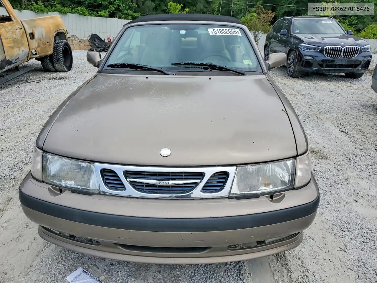 2002 Saab 9-3 Se VIN: YS3DF78K627015426 Lot: 51852656