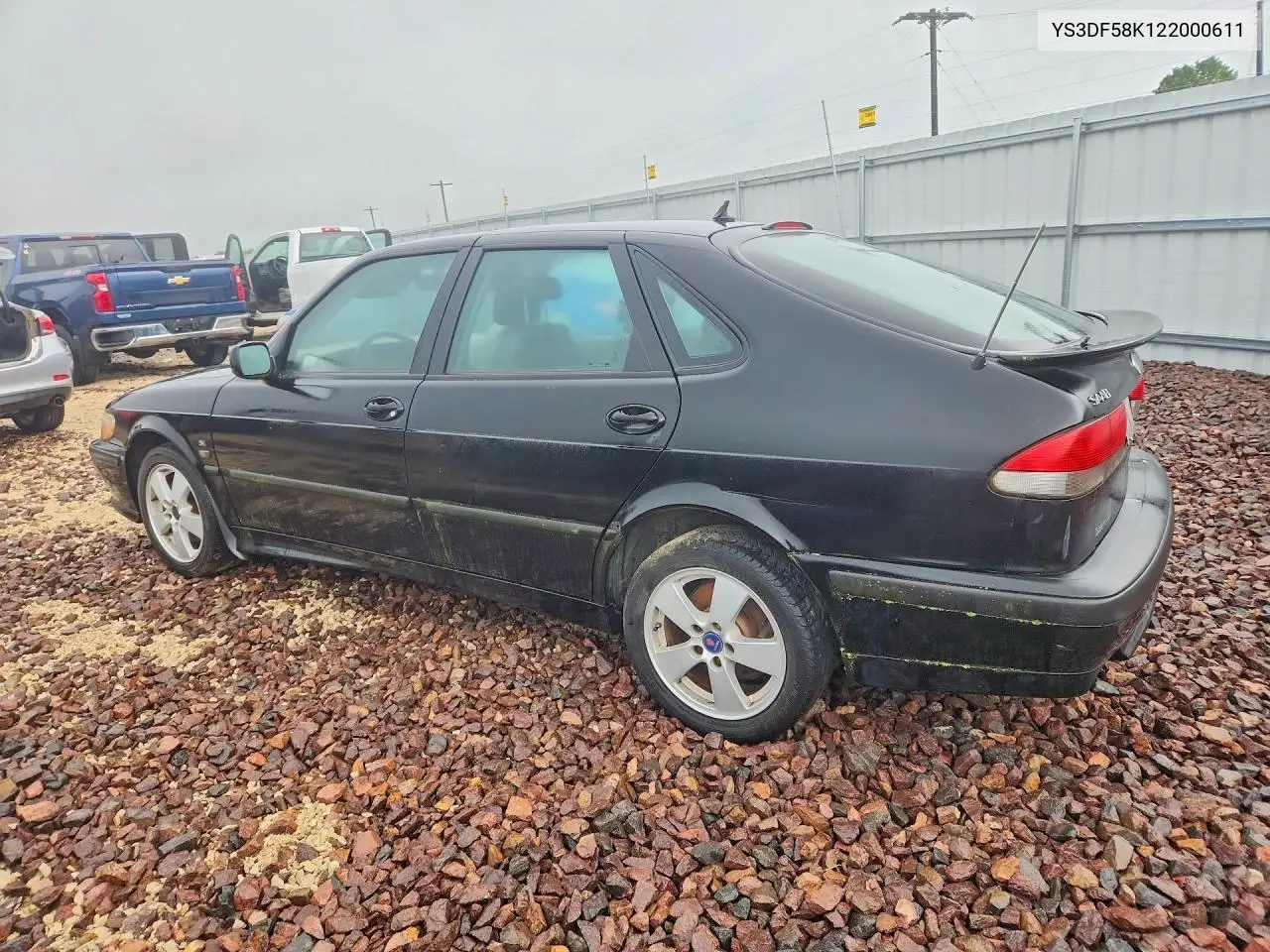 2002 Saab 9-3 Se VIN: YS3DF58K122000611 Lot: 54356356