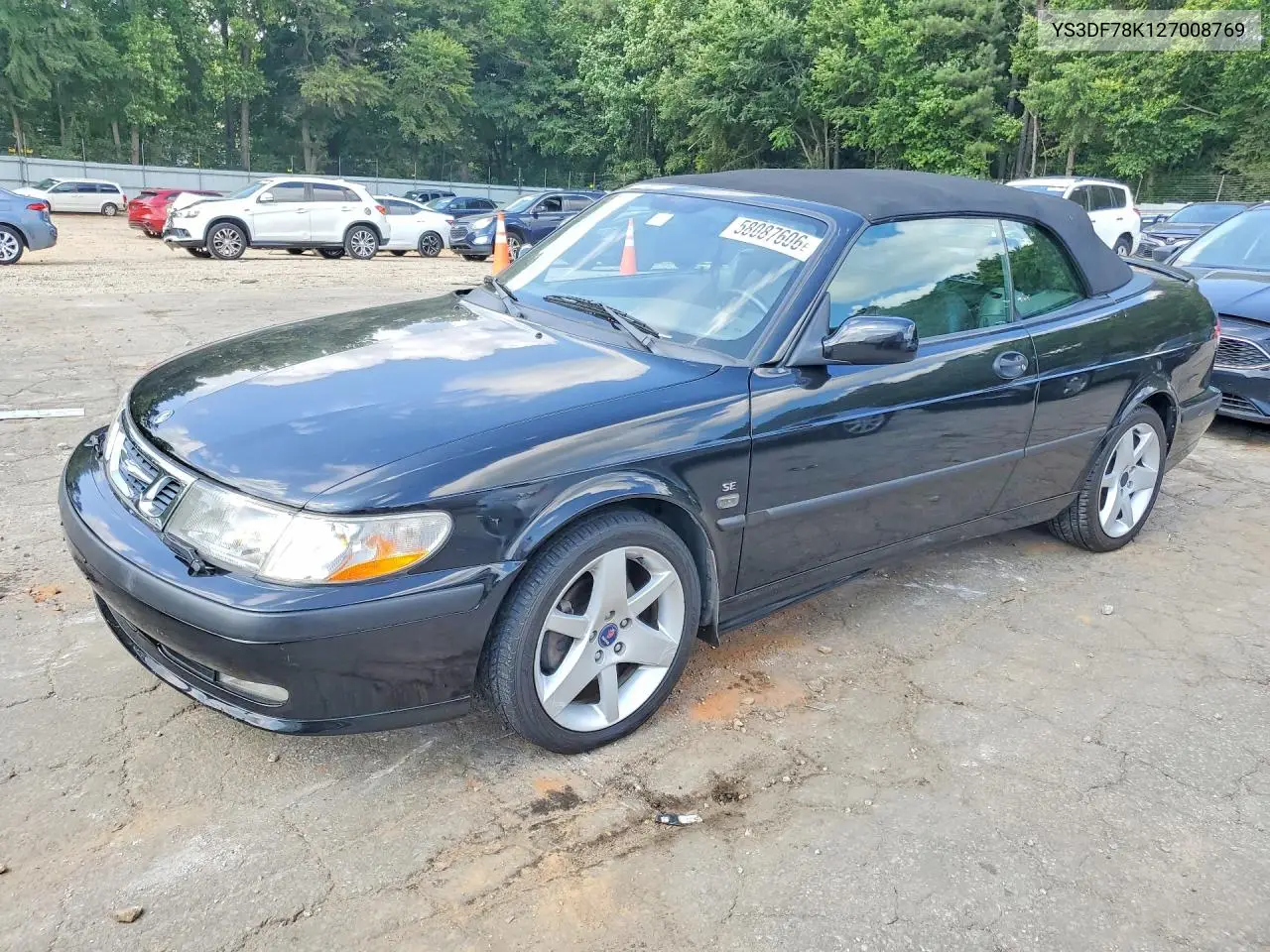 2002 Saab 9-3 Se VIN: YS3DF78K127008769 Lot: 58087606