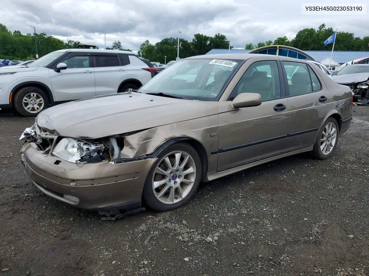 2002 Saab 9-5 Aero VIN: YS3EH45G023053190 Lot: 58107406
