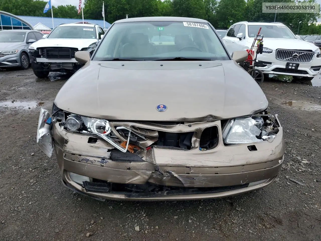2002 Saab 9-5 Aero VIN: YS3EH45G023053190 Lot: 58107406