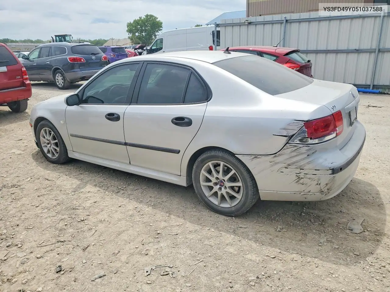 2005 Saab 9-3 Arc VIN: YS3FD49Y051037588 Lot: 53986256