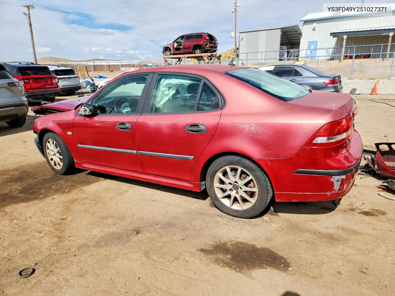 2005 Saab 9-3 Arc VIN: YS3FD49Y251027371 Lot: 54474186