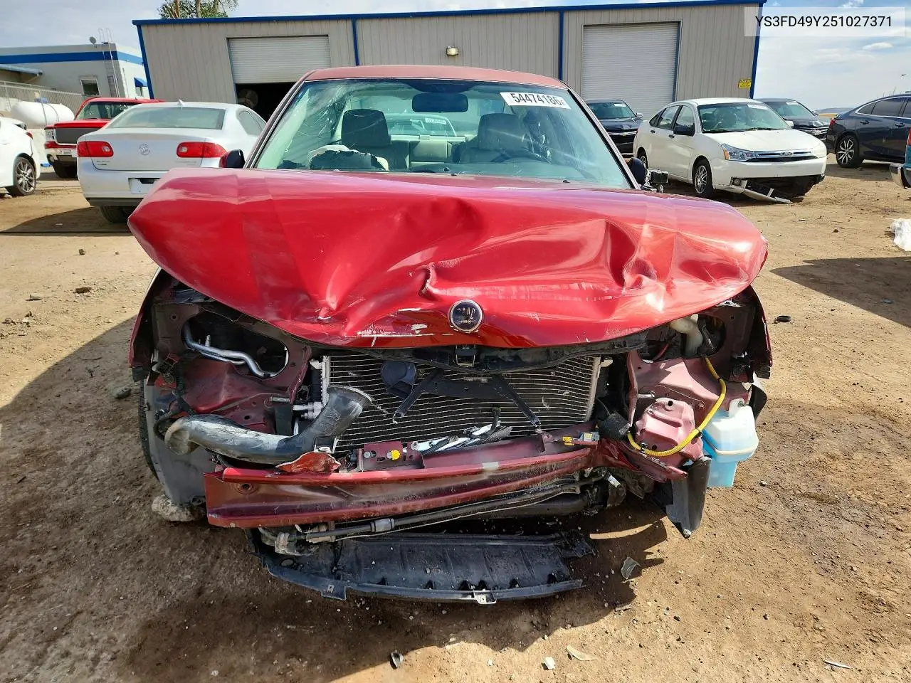 2005 Saab 9-3 Arc VIN: YS3FD49Y251027371 Lot: 54474186