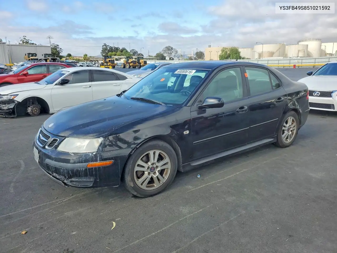 2005 Saab 9-3 Linear VIN: YS3FB49S851021592 Lot: 60080616