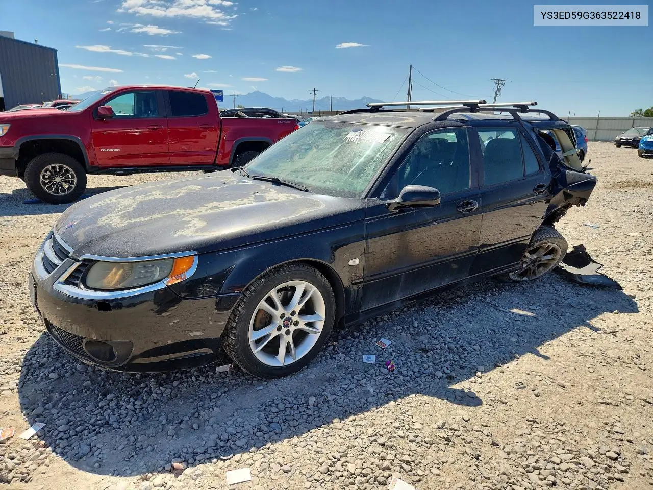 2006 Saab 9-5 Base VIN: YS3ED59G363522418 Lot: 58800566