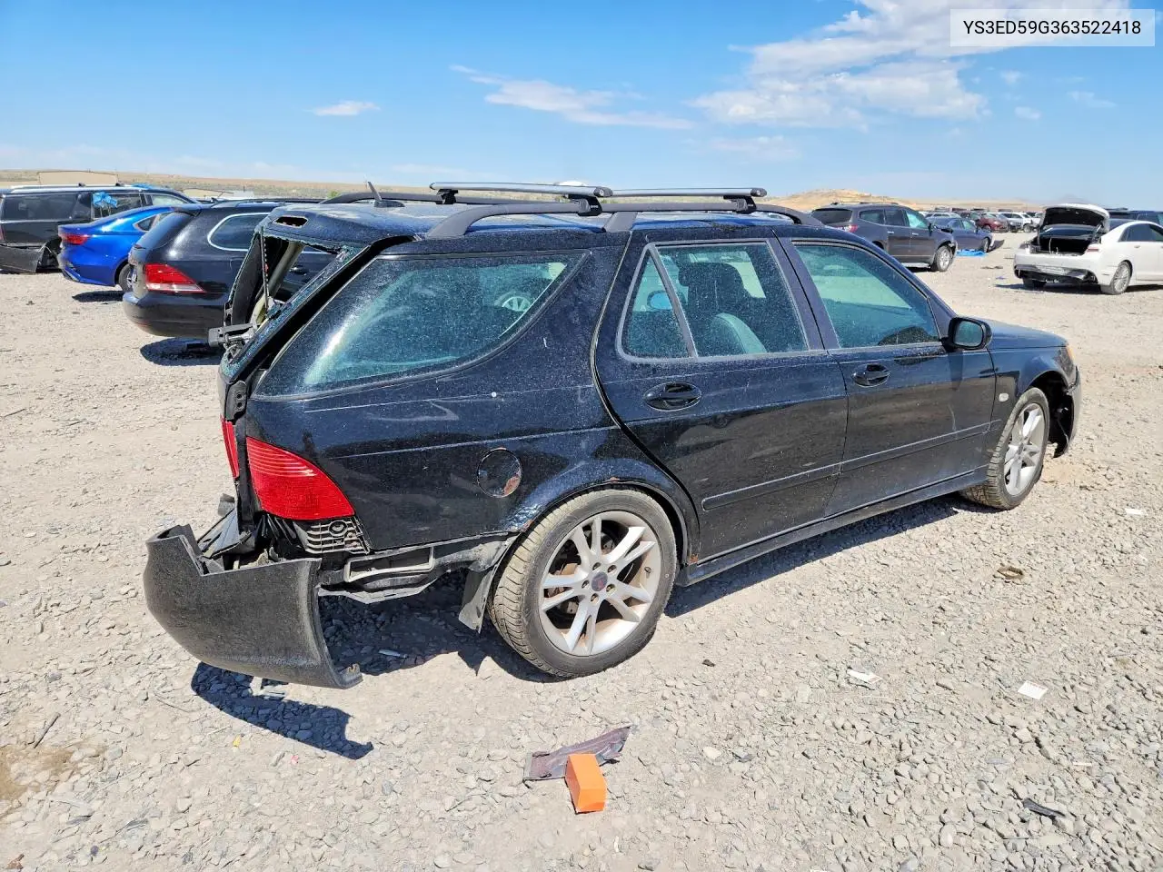 2006 Saab 9-5 Base VIN: YS3ED59G363522418 Lot: 58800566