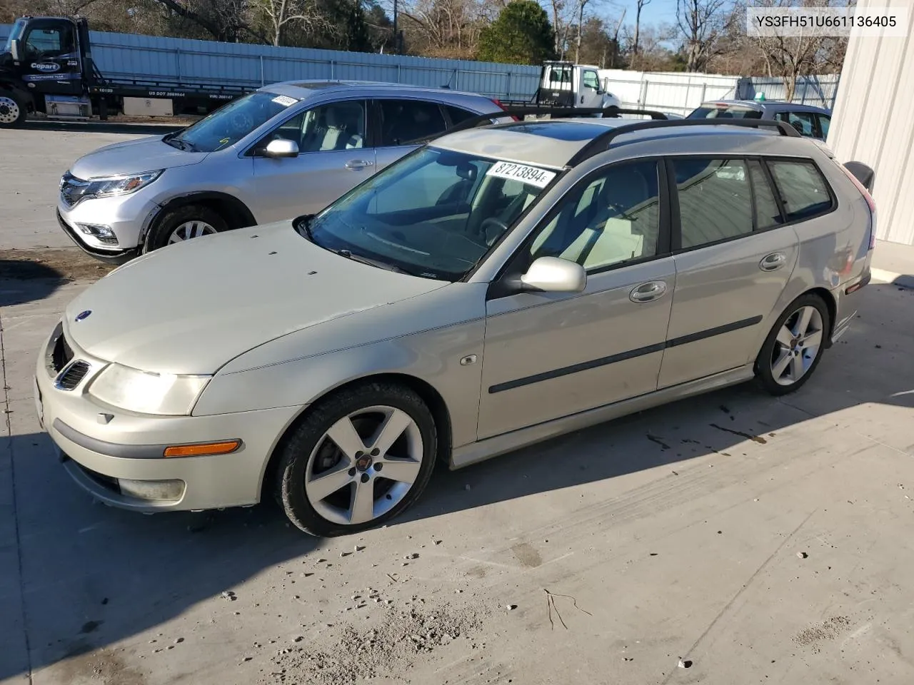 2006 Saab 9-3 Aero VIN: YS3FH51U661136405 Lot: 87213894