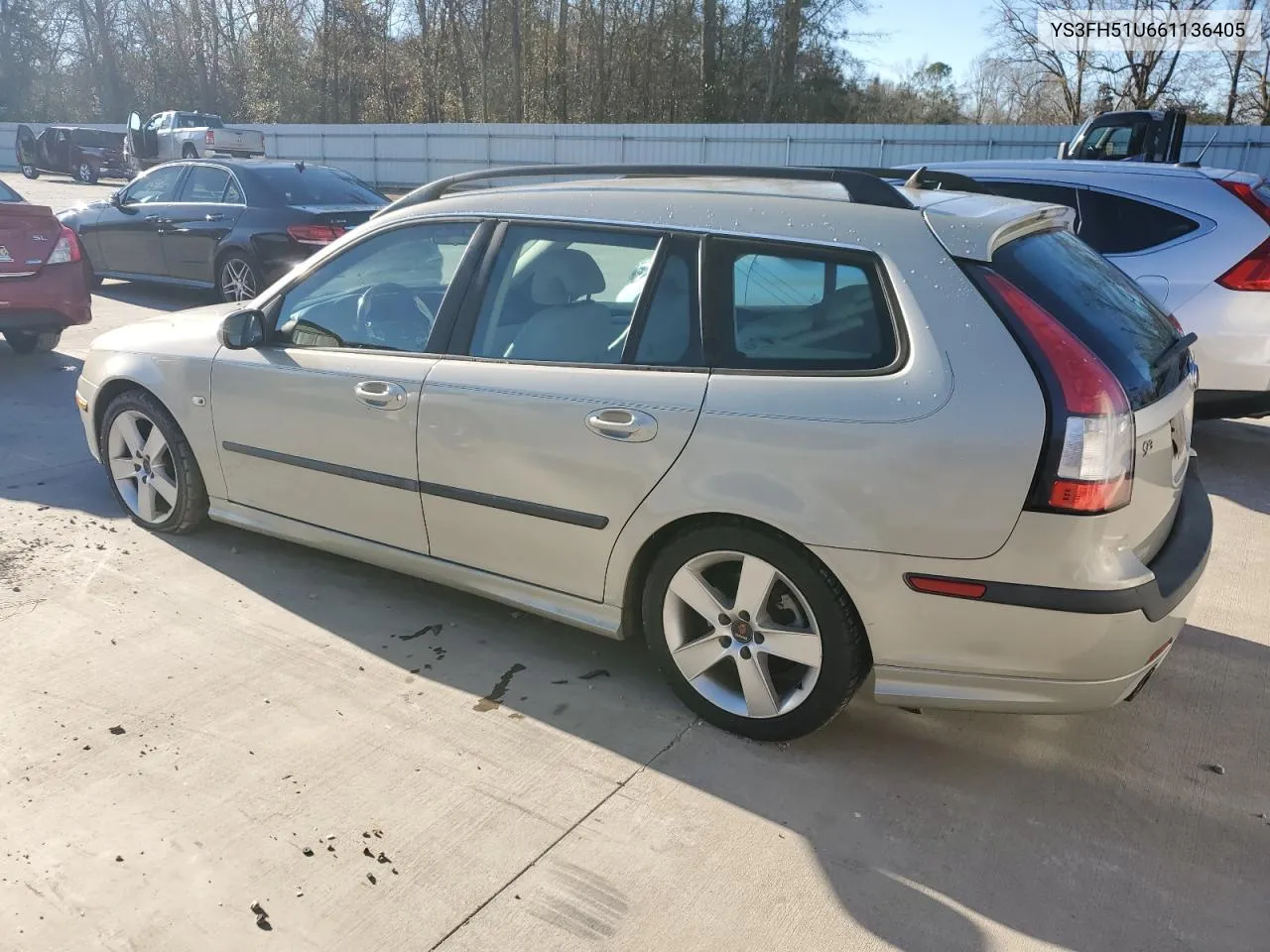 2006 Saab 9-3 Aero VIN: YS3FH51U661136405 Lot: 87213894