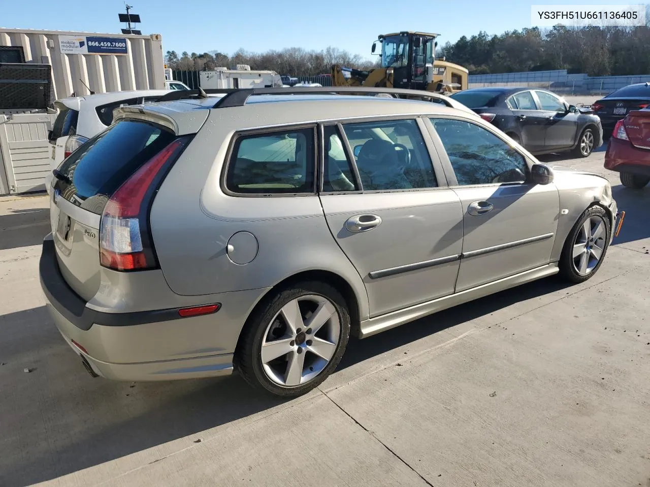 2006 Saab 9-3 Aero VIN: YS3FH51U661136405 Lot: 87213894