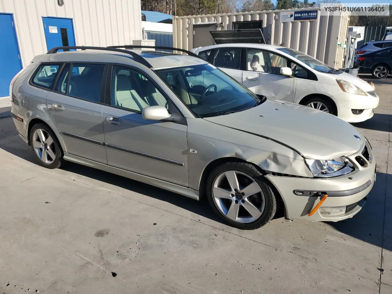2006 Saab 9-3 Aero VIN: YS3FH51U661136405 Lot: 87213894