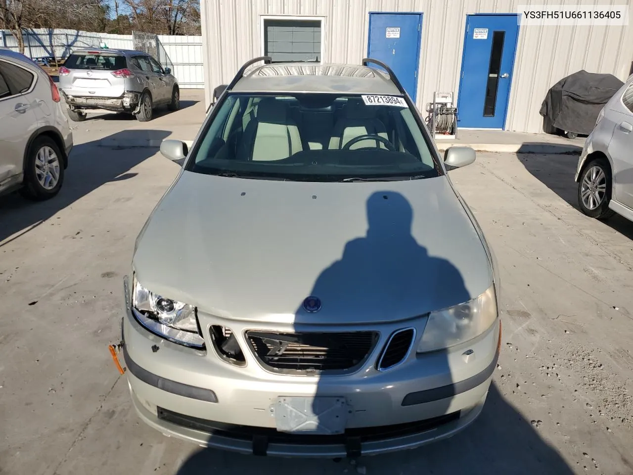 2006 Saab 9-3 Aero VIN: YS3FH51U661136405 Lot: 87213894