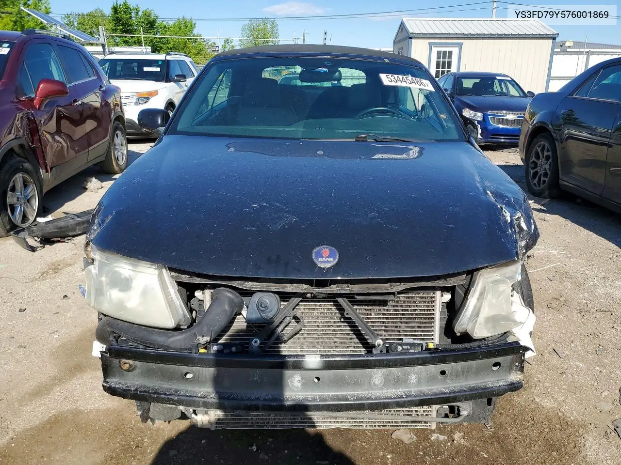 2007 Saab 9-3 2.0T VIN: YS3FD79Y576001869 Lot: 53445486