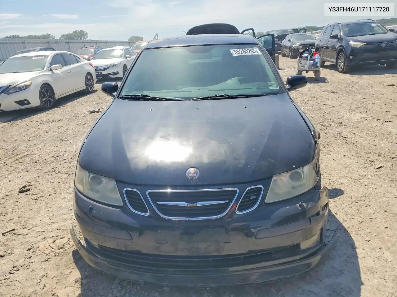 2007 Saab 9-3 Aero VIN: YS3FH46U171117720 Lot: 55280206
