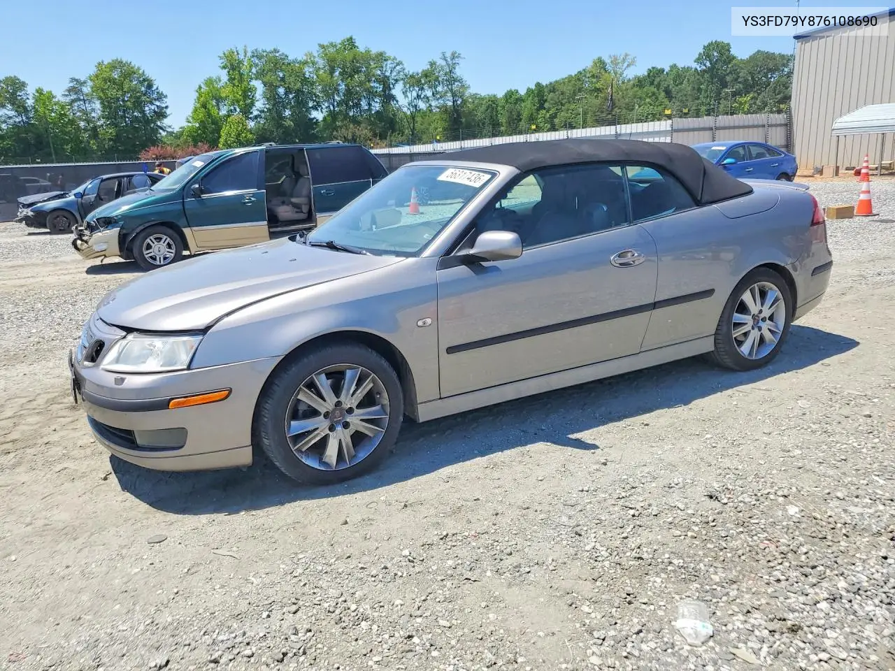 2007 Saab 9-3 2.0T VIN: YS3FD79Y876108690 Lot: 56317436