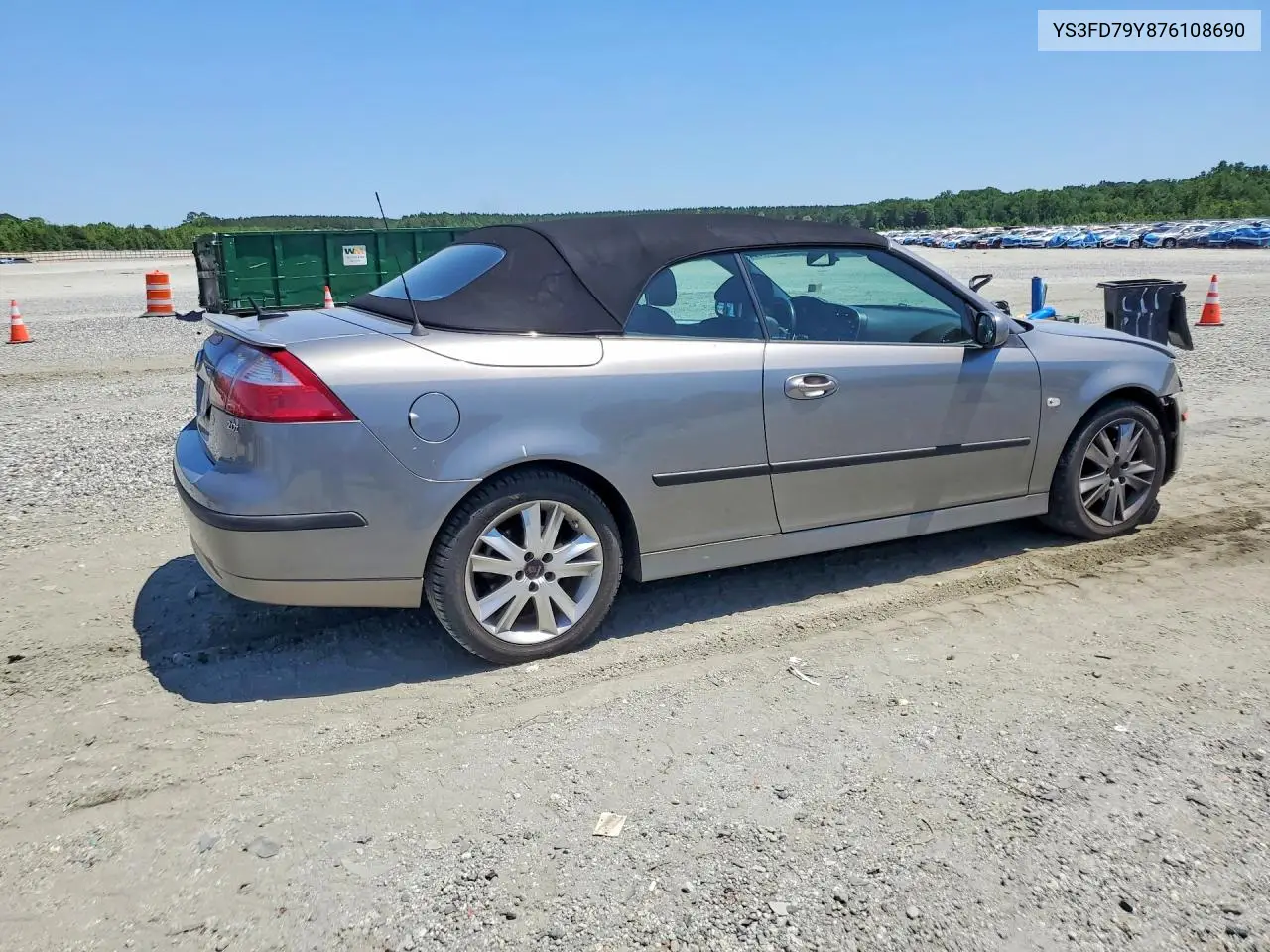 2007 Saab 9-3 2.0T VIN: YS3FD79Y876108690 Lot: 56317436