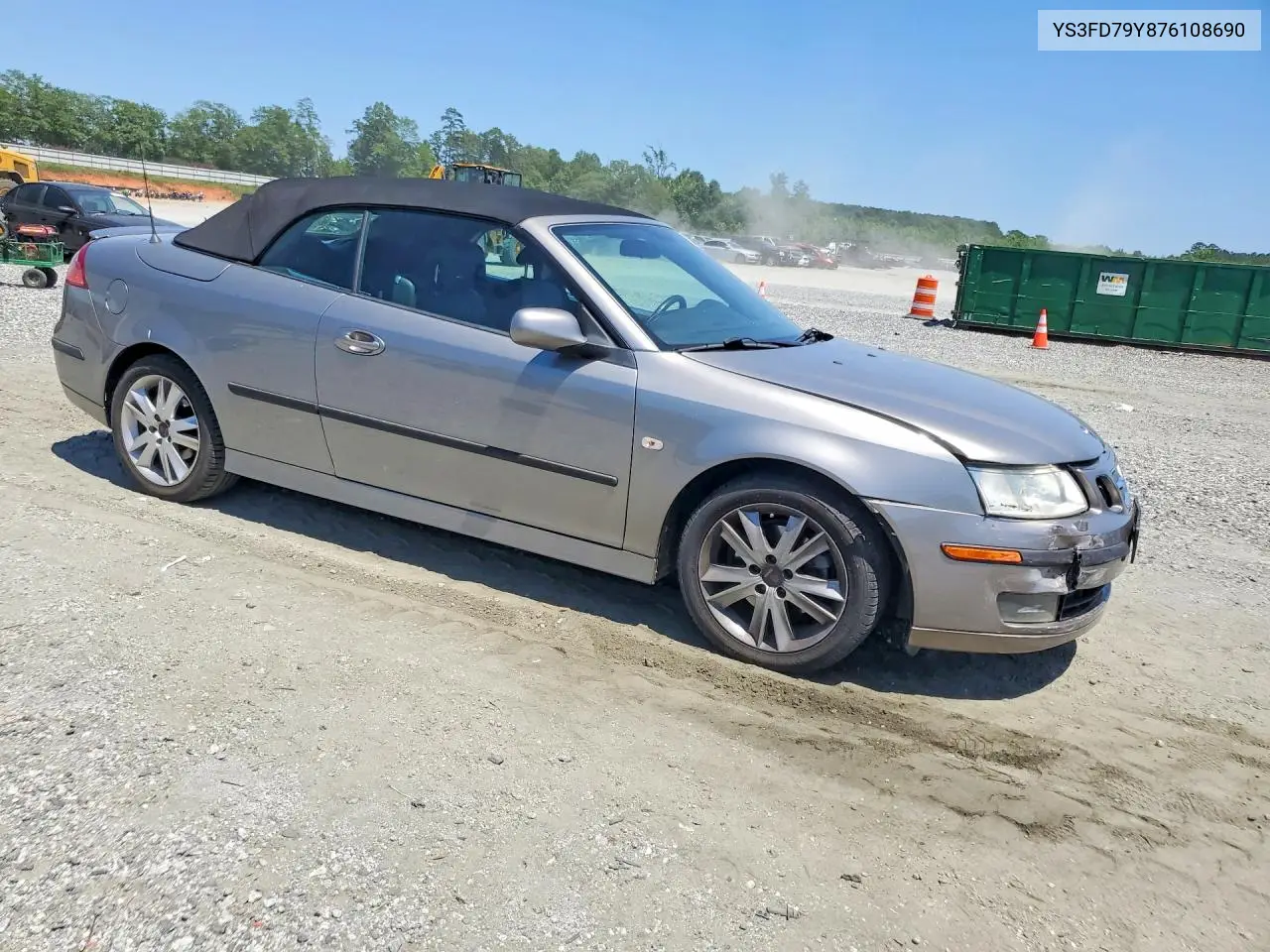 2007 Saab 9-3 2.0T VIN: YS3FD79Y876108690 Lot: 56317436