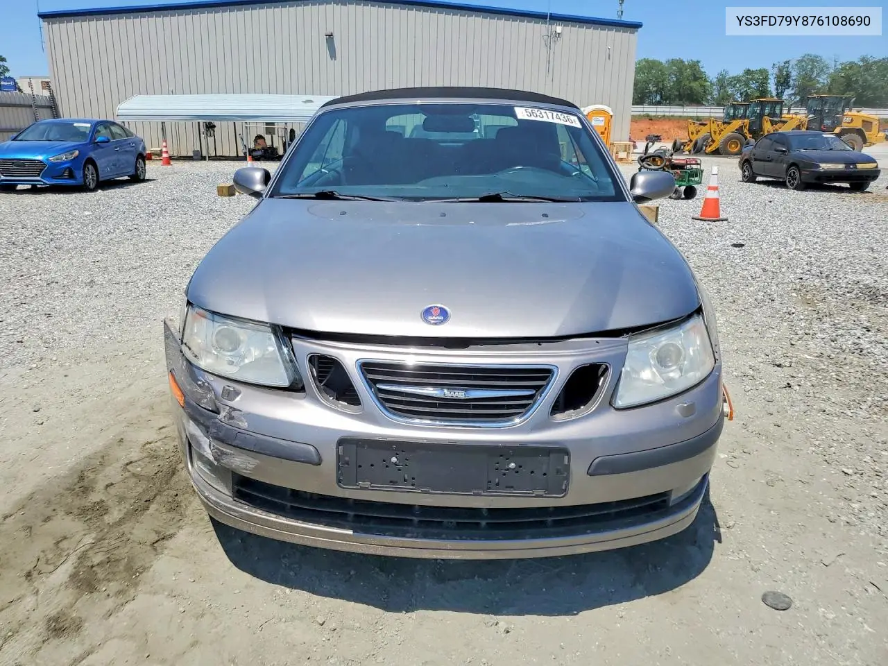 2007 Saab 9-3 2.0T VIN: YS3FD79Y876108690 Lot: 56317436