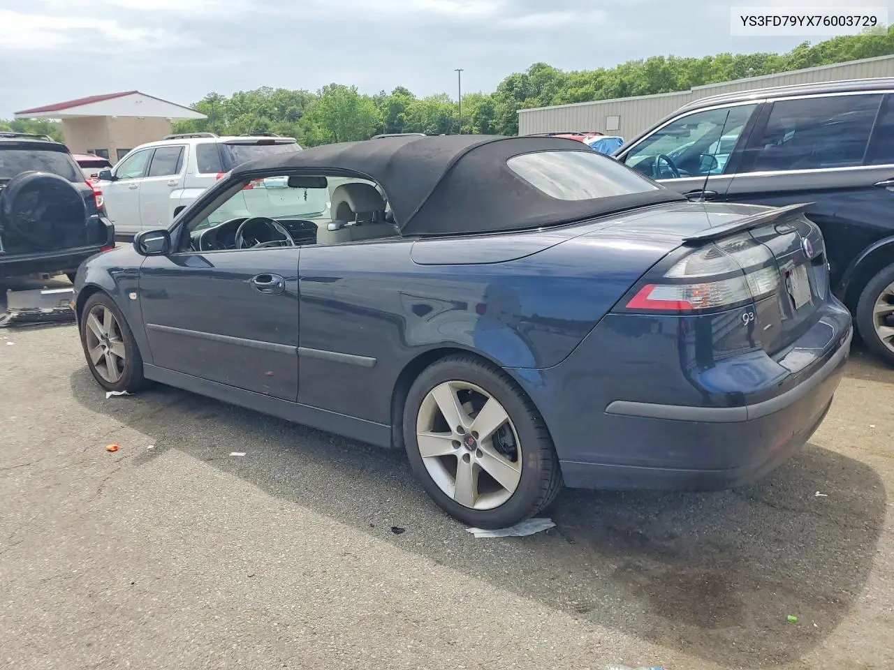 2007 Saab 9-3 2.0T VIN: YS3FD79YX76003729 Lot: 56648906