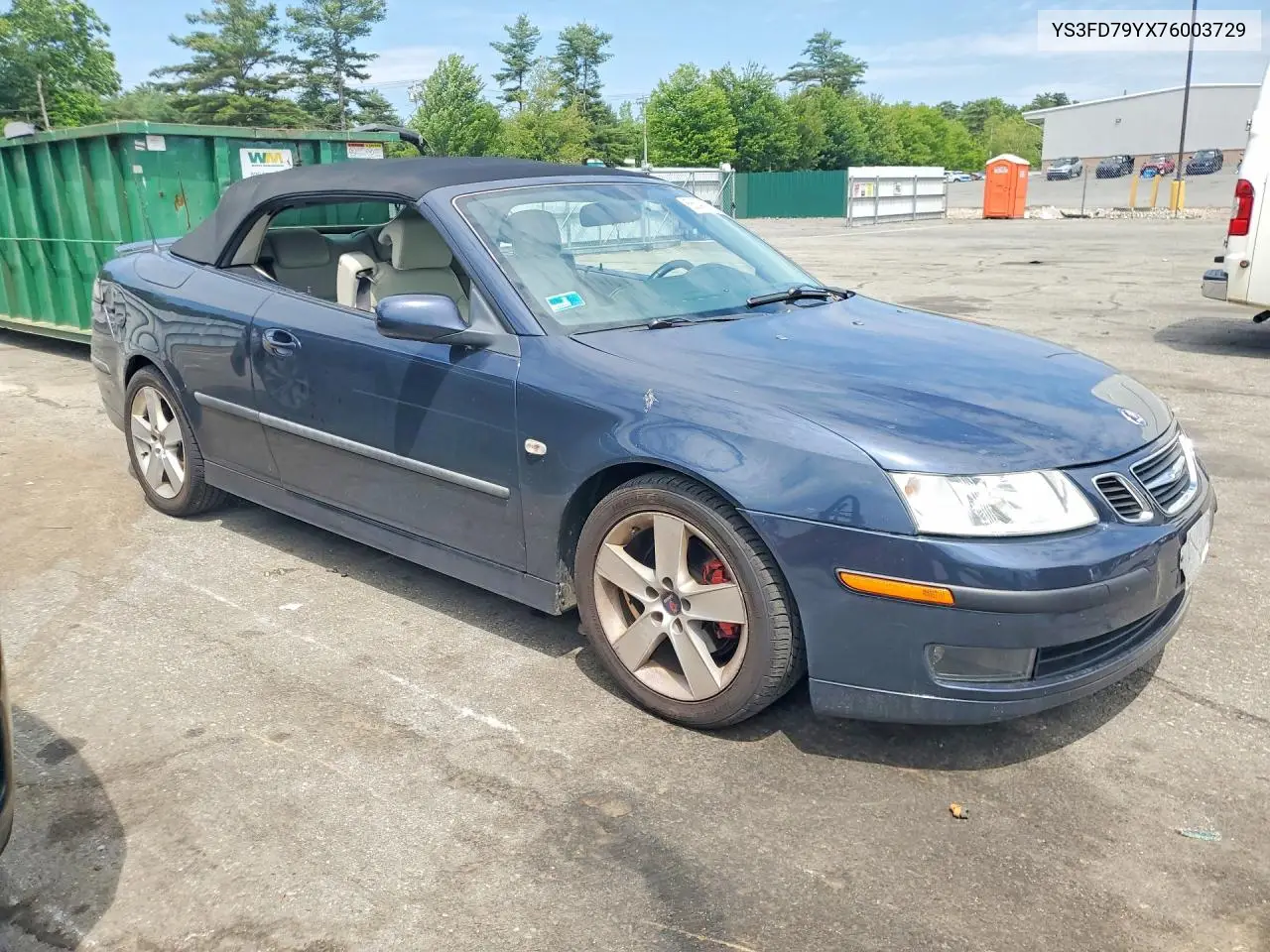 2007 Saab 9-3 2.0T VIN: YS3FD79YX76003729 Lot: 56648906