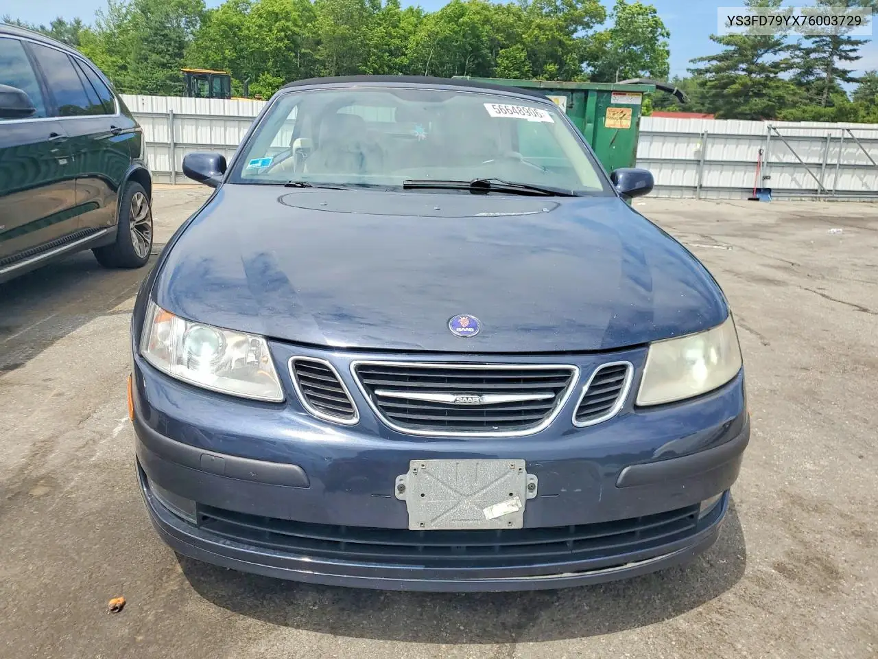 2007 Saab 9-3 2.0T VIN: YS3FD79YX76003729 Lot: 56648906