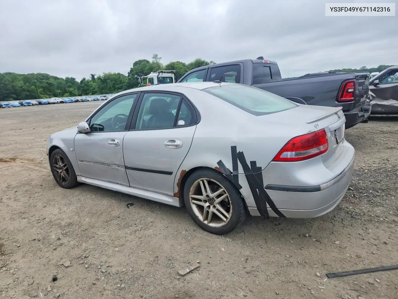 2007 Saab 9-3 2.0T VIN: YS3FD49Y671142316 Lot: 56927146