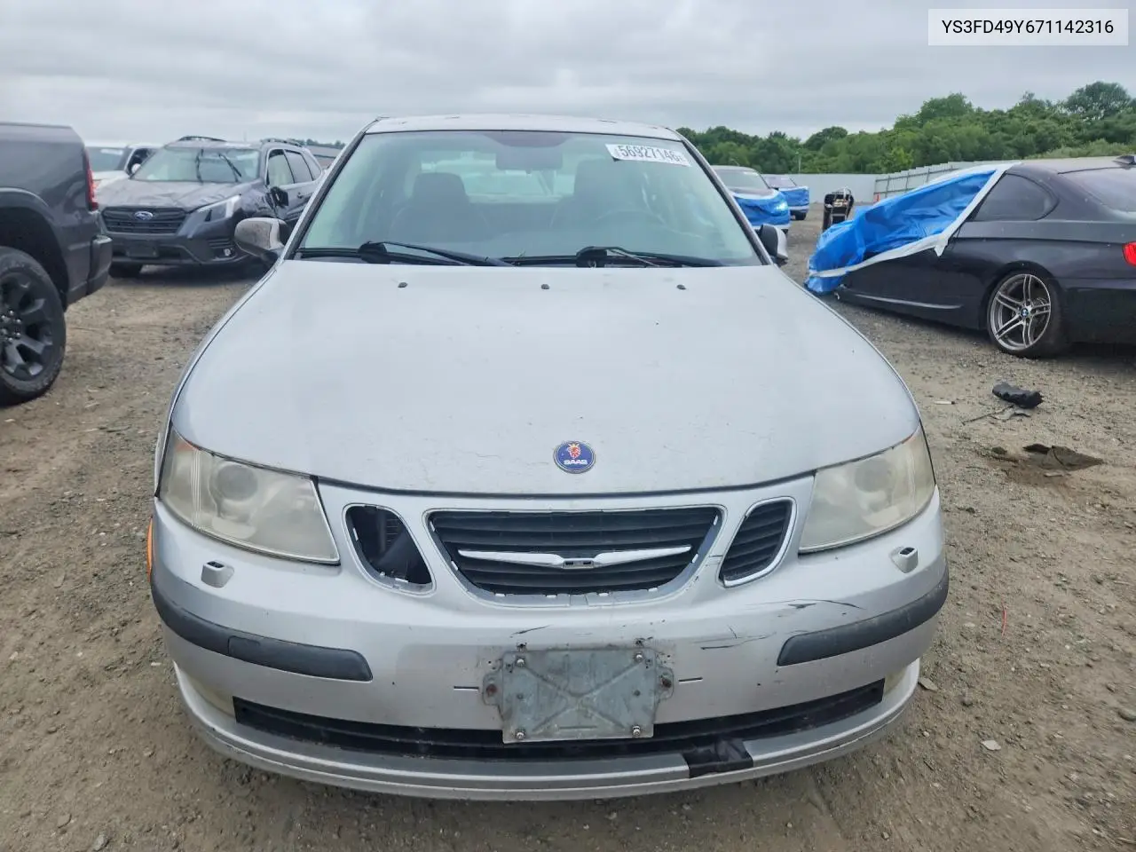 2007 Saab 9-3 2.0T VIN: YS3FD49Y671142316 Lot: 56927146