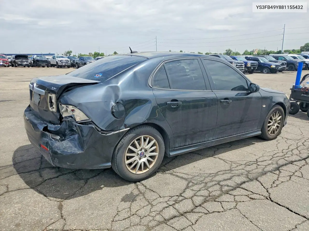 2008 Saab 9-3 2.0T VIN: YS3FB49Y881155432 Lot: 55881986