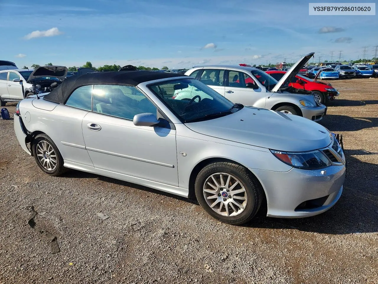2008 Saab 9-3 2.0T VIN: YS3FB79Y286010620 Lot: 58087526