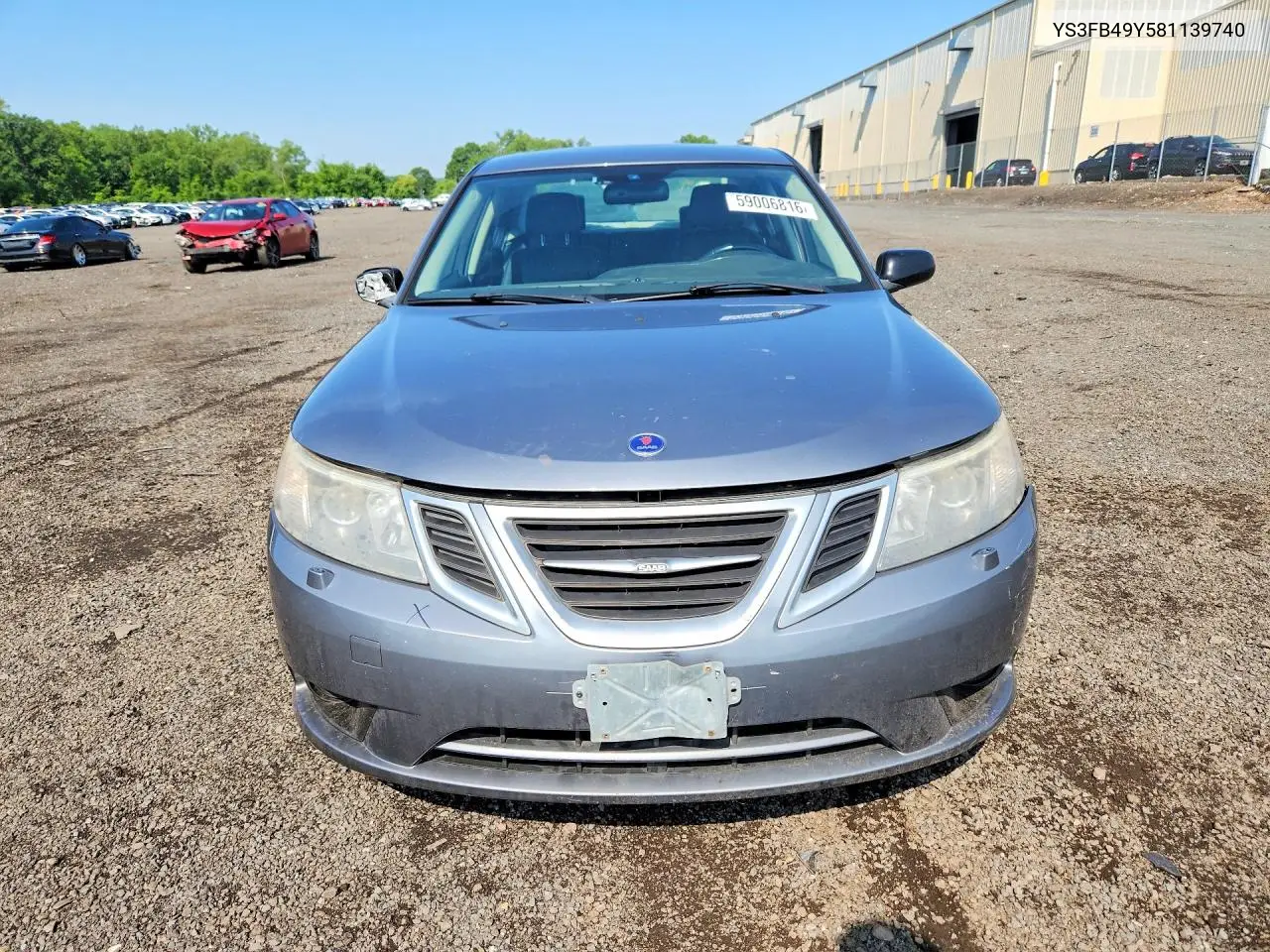 2008 Saab 9-3 2.0T VIN: YS3FB49Y581139740 Lot: 59006816