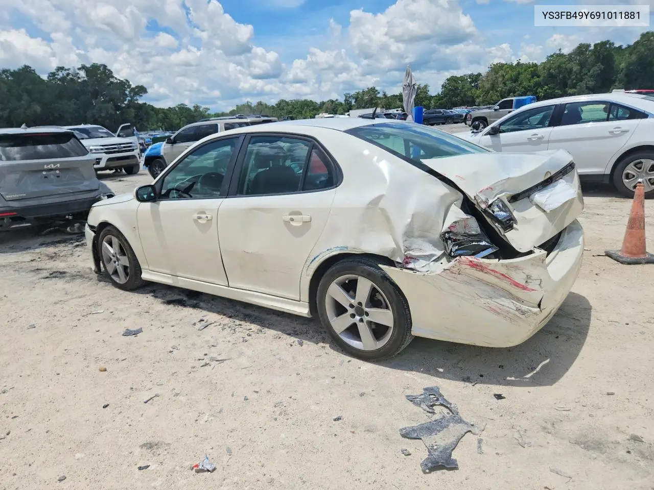 2009 Saab 9-3 2.0T VIN: YS3FB49Y691011881 Lot: 54923736