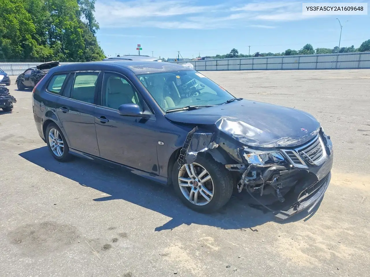 2010 Saab 9-3 2.0T VIN: YS3FA5CY2A1609648 Lot: 53543916